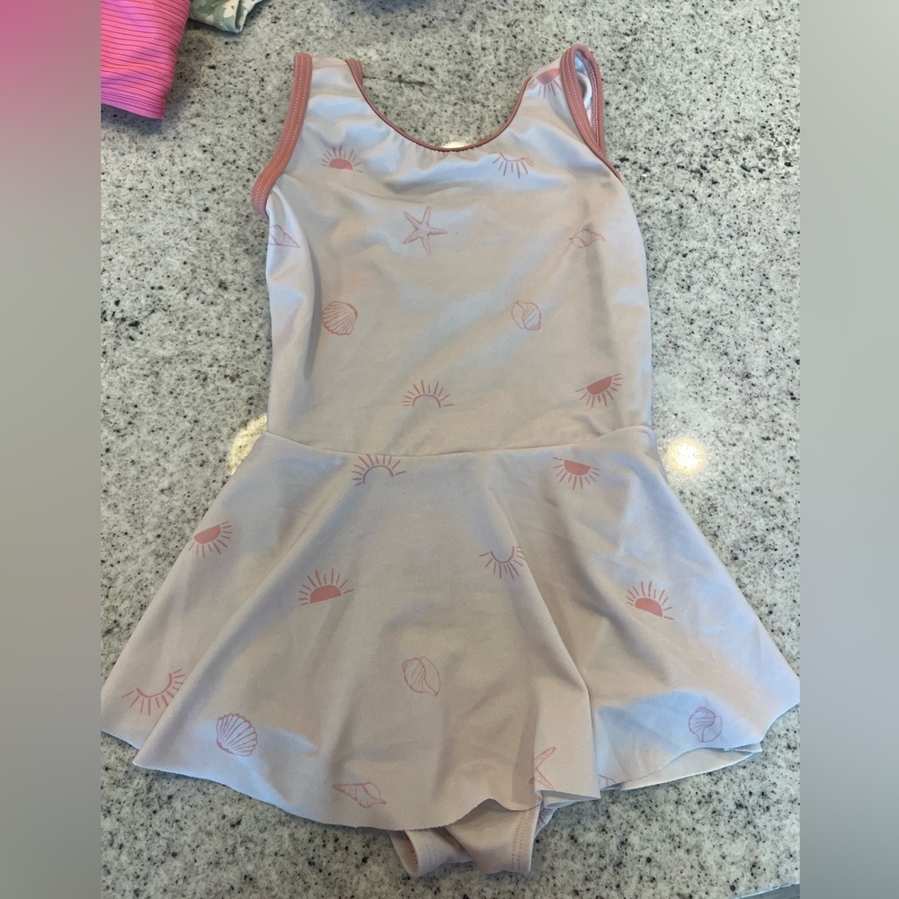 Dot Dot Smile Swimsuit dress little girl size 3-4